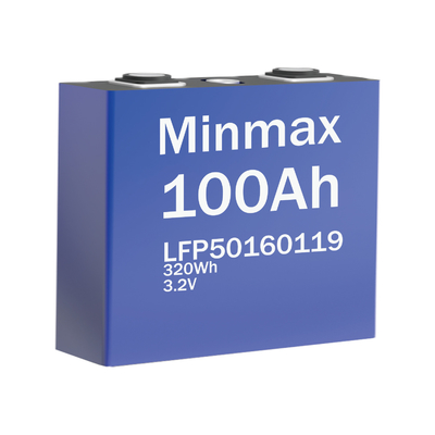 Celle prismatique LiFePO4 LFP50160119 3.2V 10000mAh Température de charge et de décharge -20°C~+70°C