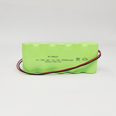 Batterie Ni-Mh à haute température 12V 2500mAh Charge et décharge Température -20°C~+70°C